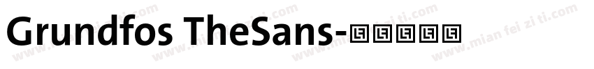 Grundfos TheSans字体转换